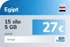 eSIM Egipt 15 zile 5 GB