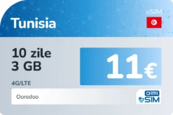 eSIM Tunisia 10 zile 3 GB