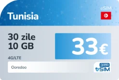 eSIM Tunisia 30 zile 10 GB