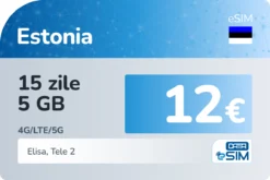 eSIM Estonia 15 zile 5 GB