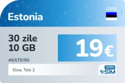 eSIM Estonia 30 zile 10 GB