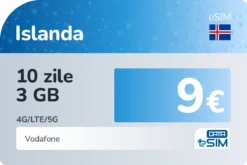 eSIM Islanda 10 zile 3 GB