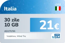 eSIM Italia 30 zile 10 GB