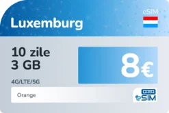 eSIM Luxemburg 10 zile 3 GB