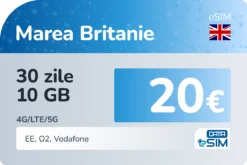 eSIM Marea Britanie 30 zile 10 GB