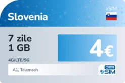 eSIM Slovenia 7 zile 1 GB