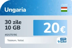 eSIM Ungaria 30 zile 10 GB