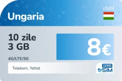 eSIM Ungaria 10 zile 3 GB