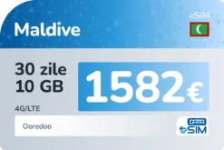 eSIM Maldive 30 zile 10 GB