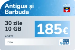 eSIM Antigua și Barbuda 30 zile 10 GB