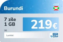 eSIM Burundi 7 zile 1 GB