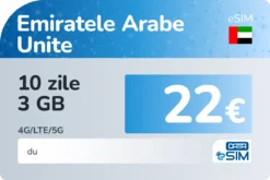 eSIM Emiratele Arabe Unite 10 zile 3 GB