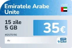 eSIM Emiratele Arabe Unite 15 zile 5 GB