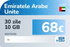eSIM Emiratele Arabe Unite 30 zile 10 GB