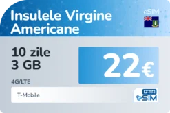eSIM Insulele Virgine Americane 10 zile 3 GB