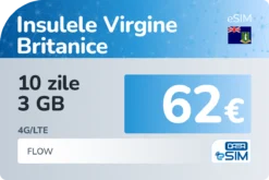 eSIM Insulele Virgine Britanice 10 zile 3 GB