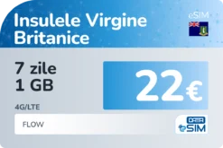 eSIM Insulele Virgine Britanice 7 zile 1 GB