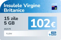 eSIM Insulele Virgine Britanice 15 zile 5 GB