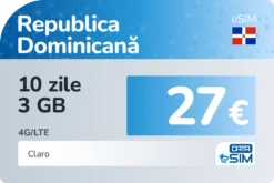 eSIM Republica Dominicană 10 zile 3 GB