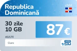 eSIM Republica Dominicană 30 zile 10 GB