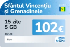 eSIM Sfântul Vincențiu și Grenadinele 15 zile 5 GB