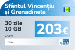eSIM Sfântul Vincențiu și Grenadinele 30 zile 10 GB