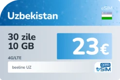 eSIM Uzbekistan 30 zile 10 GB
