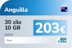 eSIM Anguilla 30 zile 10 GB