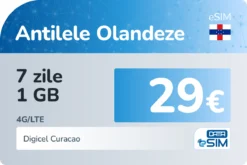 eSIM Antilele Olandeze 7 zile 1 GB