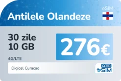 eSIM Antilele Olandeze 30 zile 10 GB