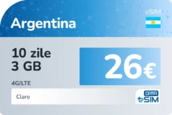 eSIM Argentina 10 zile 3 GB