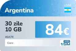 eSIM Argentina 30 zile 10 GB