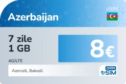 eSIM Azerbaidjan 7 zile 1 GB