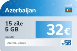 eSIM Azerbaidjan 15 zile 5 GB