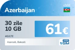 eSIM Azerbaidjan 30 zile 10 GB