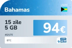 eSIM Bahamas 15 zile 5 GB
