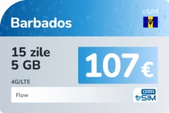 eSIM Barbados 15 zile 5 GB
