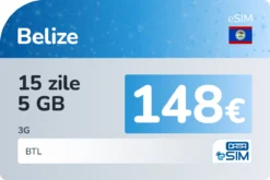 eSIM Belize 15 zile 5 GB