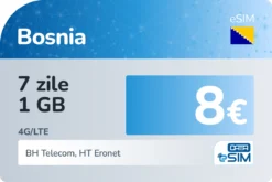 eSIM Bosnia 7 zile 1 GB