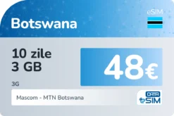 eSIM Botswana 10 zile 3 GB