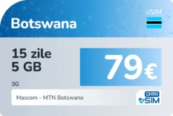 eSIM Botswana 15 zile 5 GB