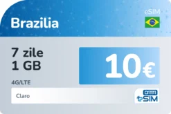 eSIM Brazilia 7 zile 1 GB