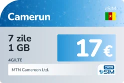eSIM Camerun 7 zile 1 GB
