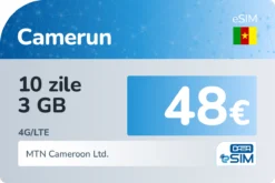 eSIM Camerun 10 zile 3 GB