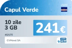 eSIM Capul Verde 10 zile 3 GB