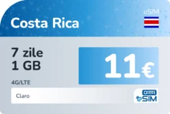 eSIM Costa Rica 7 zile 1 GB