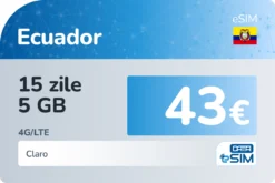 eSIM Ecuador 15 zile 5 GB