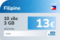 eSIM Filipine 10 zile 3 GB