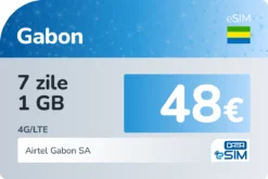 eSIM Gabon 7 zile 1 GB