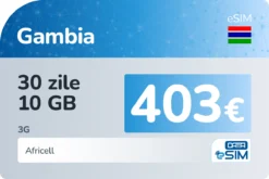 eSIM Gambia 30 zile 10 GB